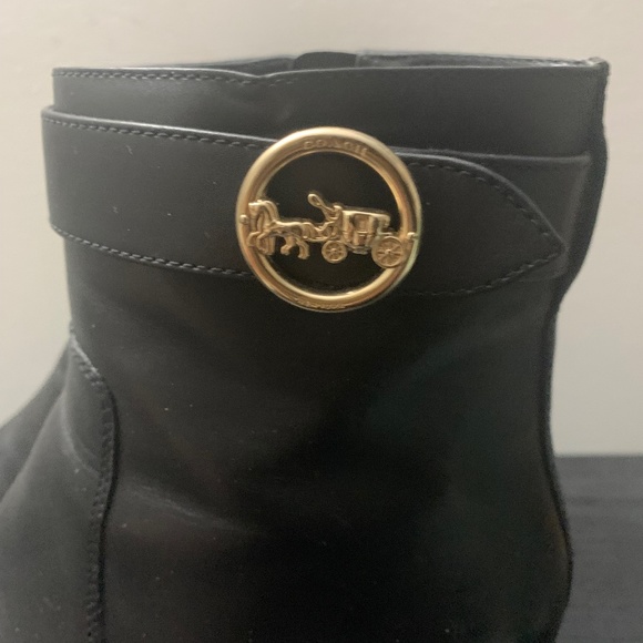 Coach Ankle Block Heel  Boots - Picture 7 of 9